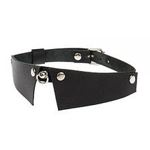 Нашийник з натуральної шкіри Slash Strict Style, Smooth Black