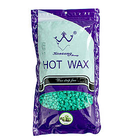 Віск для депіляції в гранулах 500г "Konsung Hard Wax" Яблуко (віск для баночного воскоплаву) плівковий віск