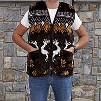 Жилетка з овчини, жилет з овечої вовни, безрукавка з овечої вовни, розмір S-6XL