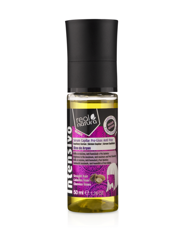 Сироватка Real Natura Pro-Lisos Anti Frizz Argan для блиску і гладкості волосся 50ml