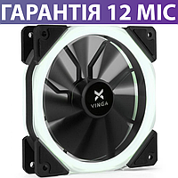 Кулер для корпуса с подсветкой Vinga LED fan-02 120mm, корпусной вентилятор 120мм