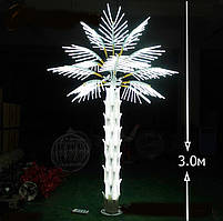 Вуличне Світлодіодне Дерево  Пальма Білого кольору  габарити 3.0 * 2.0 метрів
