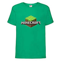 Футболка детская Майнкрафт Minecraft (MC-05) зеленая