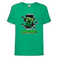 Футболка детская Майнкрафт Minecraft (MC-04) зеленая