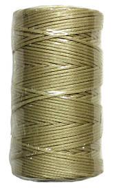 Нитка універсальна плоска вощена для ручного шиття підошви, взуття, шкіри Coats 1,0мм 100м. Світлий беж 3