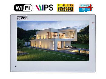 IP-відеодомофон з Wi-Fi SEVEN DP-7577 FHDW IPS white