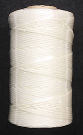 Нитка універсальна плоска вощена для ручного шиття підошви, взуття, шкіри Coats 1,0мм 100м. Білий 4