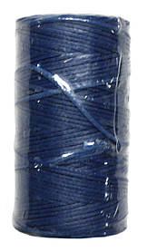 Нитка універсальна плоска вощена для ручного шиття підошви, взуття, шкіри Coats 1,0мм 100м. Блакитний 7