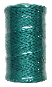 Нитка універсальна плоска вощена для ручного шиття підошви, взуття, шкіри Coats 1,0мм 100м. Бірюзовий 8