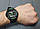 Ударостійкий чоловічий годинник Skmei 0931 Green. Чорний наручний годинник із подвійним часом, фото 2