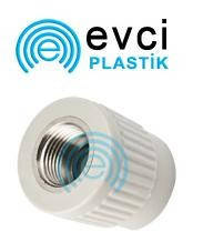 Муфта ППР під ключ внутрішній різьбленням 40*1 1/4 для поліпропіленових труб Evci Plastik
