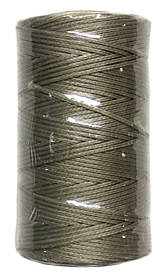 Нитка універсальна плоска вощена для ручного шиття підошви, взуття, шкіри Coats 1,0мм 100м. Сіро бежевий 11