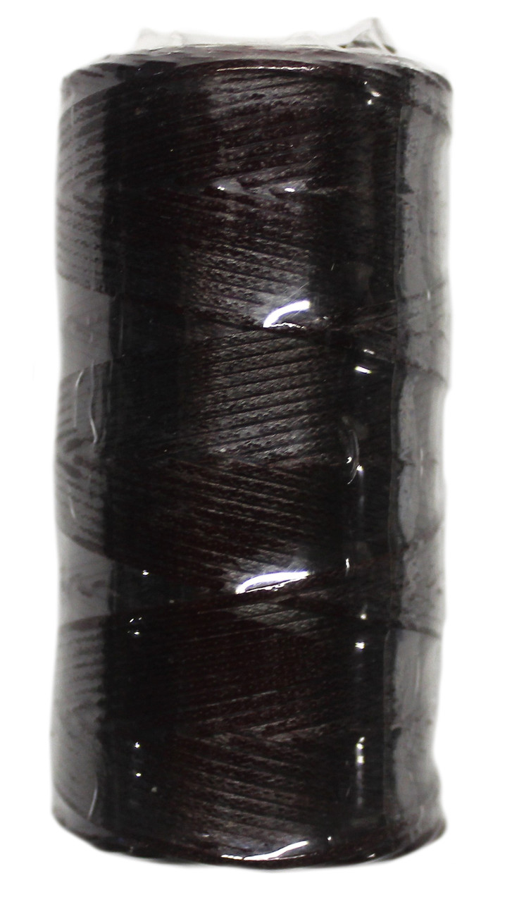 Нитка універсальна плоска вощена для ручного шиття підошви, взуття, шкіри Coats 1,0мм 100м. Темно коричневий 15, фото 1