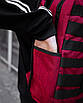 Рюкзак мужской бордовый водонепроницаемый Stripes, фото 8