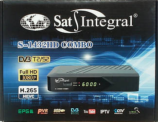 Sat-Integral S-1432 HD Combo DVB-S2/T2 HD ресивер + безплатна прошивка!