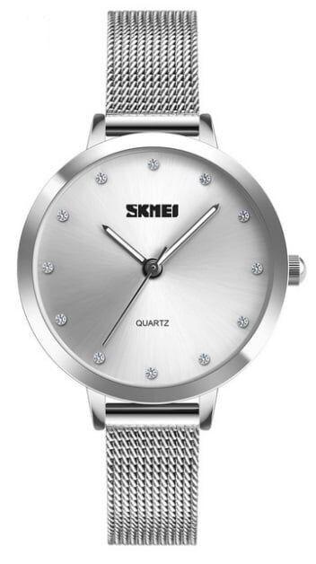 Годинник жіночий металевий Skmei 1291 Silver Angel. Жіночий наручний годинник браслет