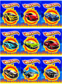 "Хот Вилс" - Наліпка Сік 6,5*8,5 см. Машинки