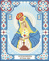 Набір для вишивання бісером "Остробрамська ікона Божої Матері" часткова викладка, Чехія, 10x12 см