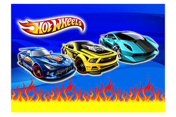 "Хот Вилс" - Наліпка на Шоколадку 14,5*10,5 див.