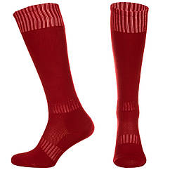 Гетри футбольні чоловічі Zelart Pro Action 600 розмір 40-45 Dark Red