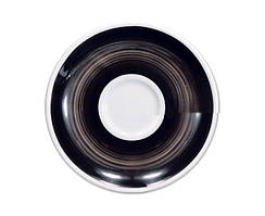Блюдце caffe latte 16,7 см Black Verona/Torino/Roma Millecolori Hand Painted Ancap 34425