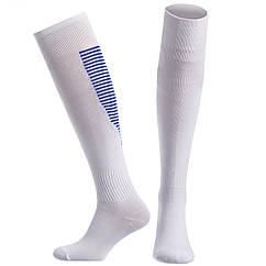 Гетри футбольні чоловічі Zelart Pro Action 512 розмір 40-45 White-Blue