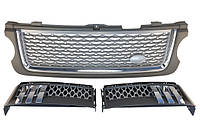 Решетка радиатора + жабры (комплект) Range Rover L322 2010-2012 OBERON/TITAN GP LB-VG10-005