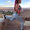 Лосіни жіночі легінси для тренажерного залу, йоги, фітнесу в сіточку розмір L код 22-0006, фото 2
