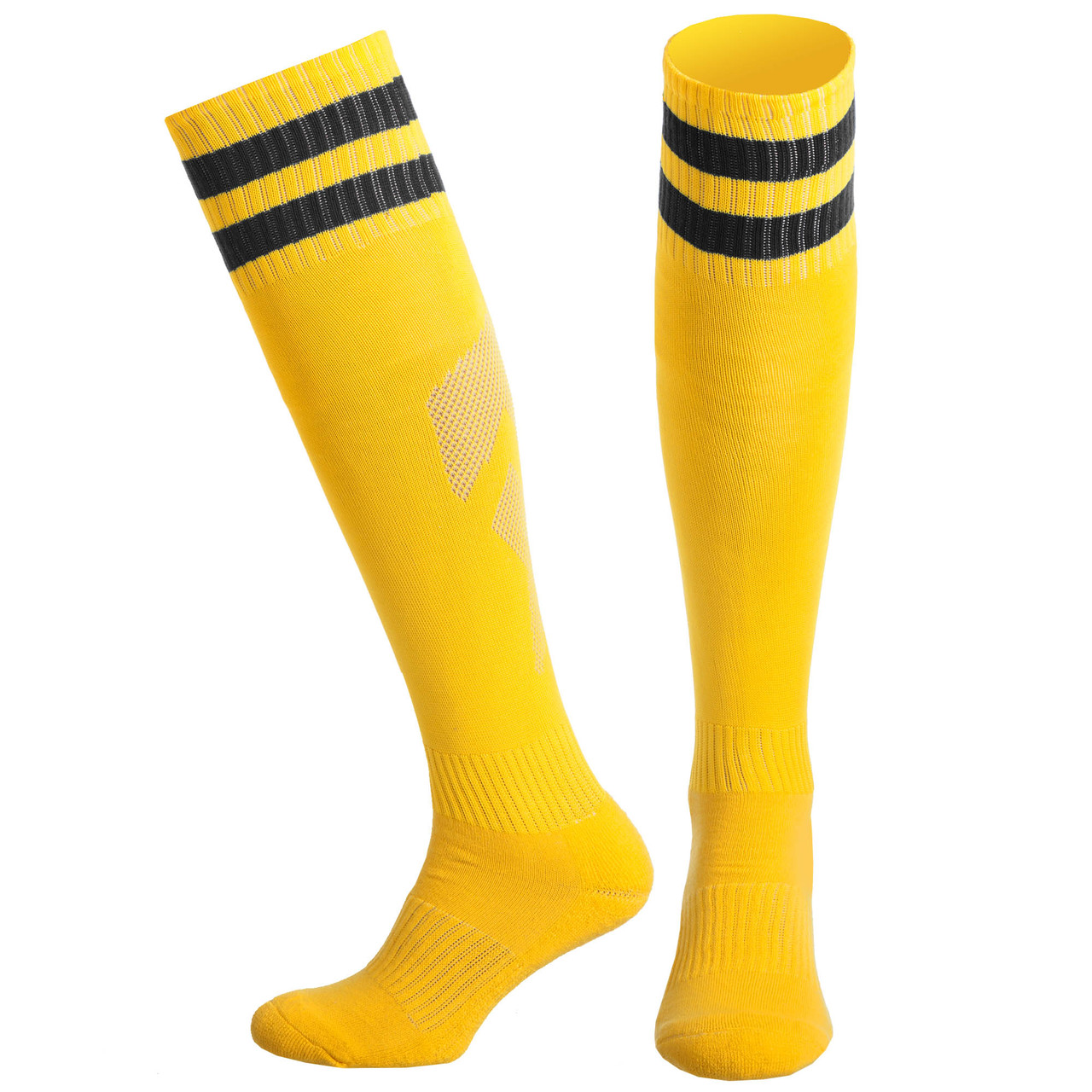 Гетри футбольні чоловічі Zelart Pro Action 3256 розмір 40-45 Yellow-Black
