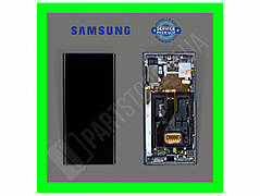 Дисплей Samsung N975 Black 10+ (GH82-20838A) сервісний оригінал у зборі з рамкою (переклеєне скло)