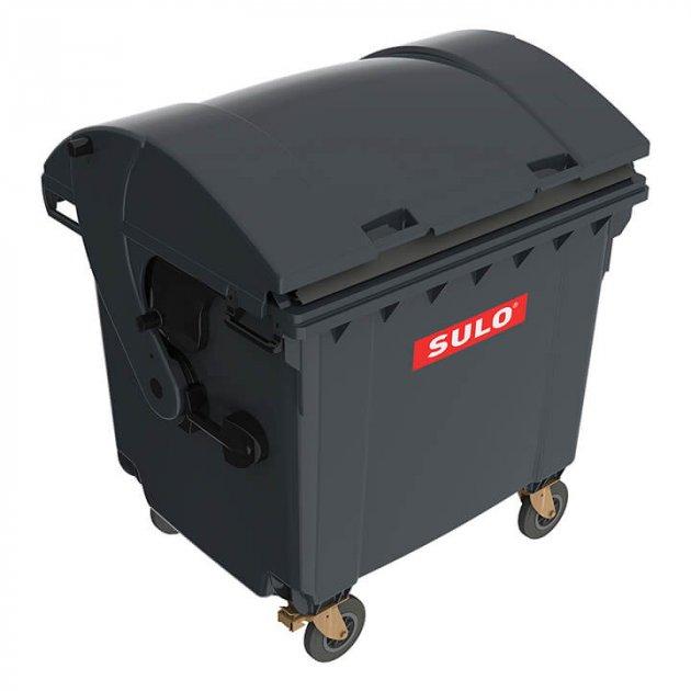 Пластиковий сміттєвий контейнер зі сферичною кришкою, Sulo 1100 л