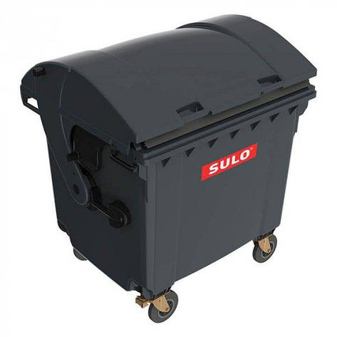 Пластиковий сміттєвий контейнер зі сферичною кришкою, Sulo 1100 л, фото 1