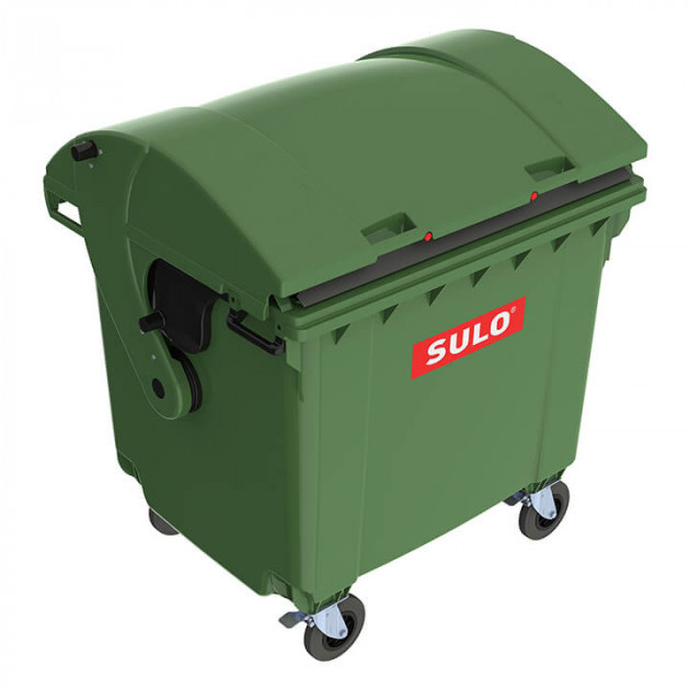 Пластиковий сміттєвий контейнер зі сферичною кришкою, Sulo 1100 л