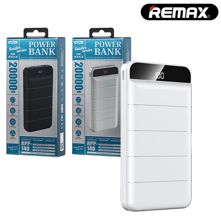 PB Remax RPP-139 Leader Series 10000 mAh 2USB Original, Білий