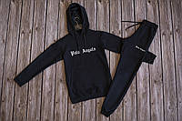Спортивный костюм мужской Palm Angels черный осенний весенний Комплект Палм Ангелс Штаны + Кофта с капюшоном