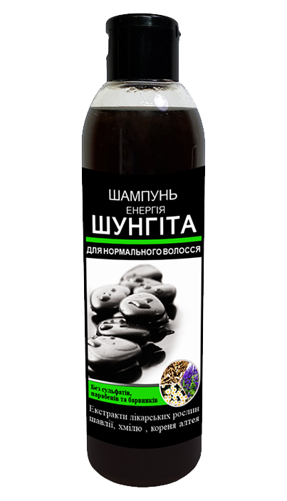 Шунгітовий шампунь для Нормальних волосся, Енергія шунгіта Кредо 250 мл, фото 1