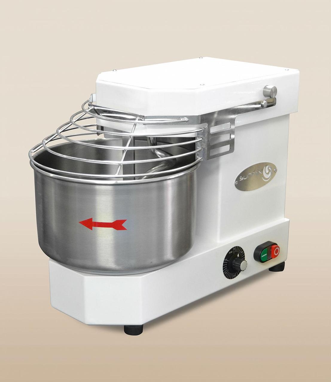 Тестомес спіральний зі стаціонарною ліжею SUN 6, об'єм 8 л (6 кг тіста)