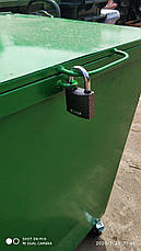 Бак металевий для ТПВ з кришкою, V-750 л, фото 4