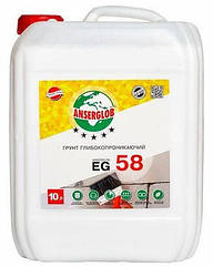 Ґрунтовка глибокого проникнення Anserglob EG-58, 10 л
