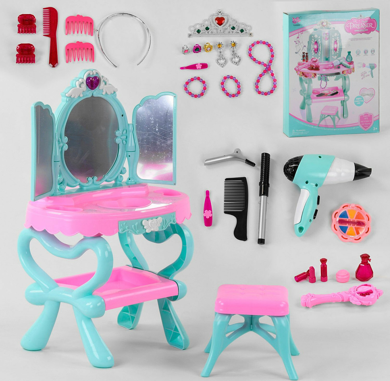 Дитяче трюмо з інтерактивним дзеркалом та mp3