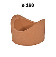 Патрубок для підключення до керамічної димохідної труби 90° Wolfshöher Tonwerke Ø160