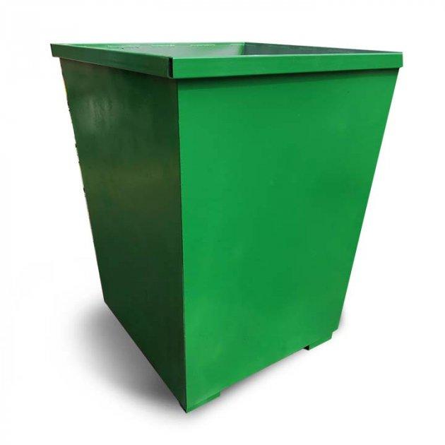 Бак металевий, без кришки V-750 л, зелений