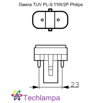 Лампа бактерицидна TUV PL-S 11W/2P Philips