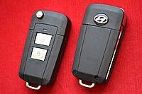 Выкидной ключ Hyundai для переделки 2 кнопки Вид Пластик