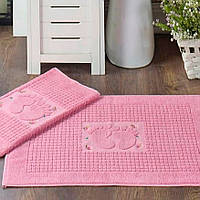 Рушник для ніг Diva Aliya Pink рожевий килимок для ніг 50х70 см