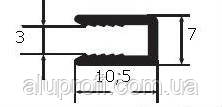 Профіль П-подібний торцевий під аркуш 3 мм