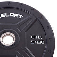 Диски 51 мм 5 кг (диски) бамперні для кросфіту Zelart Bumper Plates, фото 5