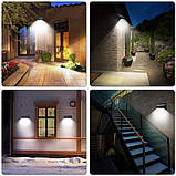 Настінний вуличний Світильник з сонячною панеллю і датчиком движенияSolar motion sensor Light сонячна батаре, фото 2