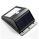 Настінний вуличний світильник на сонячній батареї з датчиком руху IP55 5W, фото 4