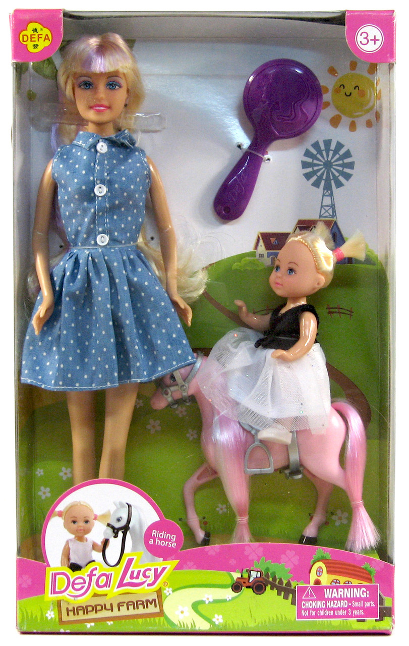 Лялька Defa Lucy 8399 з донечкою та конячкою, фото 1